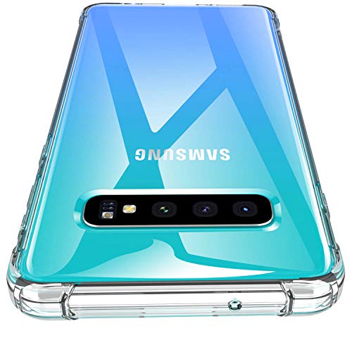 Losvick Coque Galaxy S10 Plus 2019, Housse Liquid Clear Silicone Souple Premium TPU [Angles Renforcés] Protection Antichoc et Anti Scratch Ultra Mince Etui pour Galaxy S10 Plus- Transparent