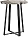 Walker Edison Anastasia Modern Metal Wrap X Base Accent Table, 18 Inch, Grey Wash