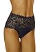 Produktbild Wolbar WB414 Dame Slip Unterhose Hoher Bund Unterwäsche, Schwarz,Medium