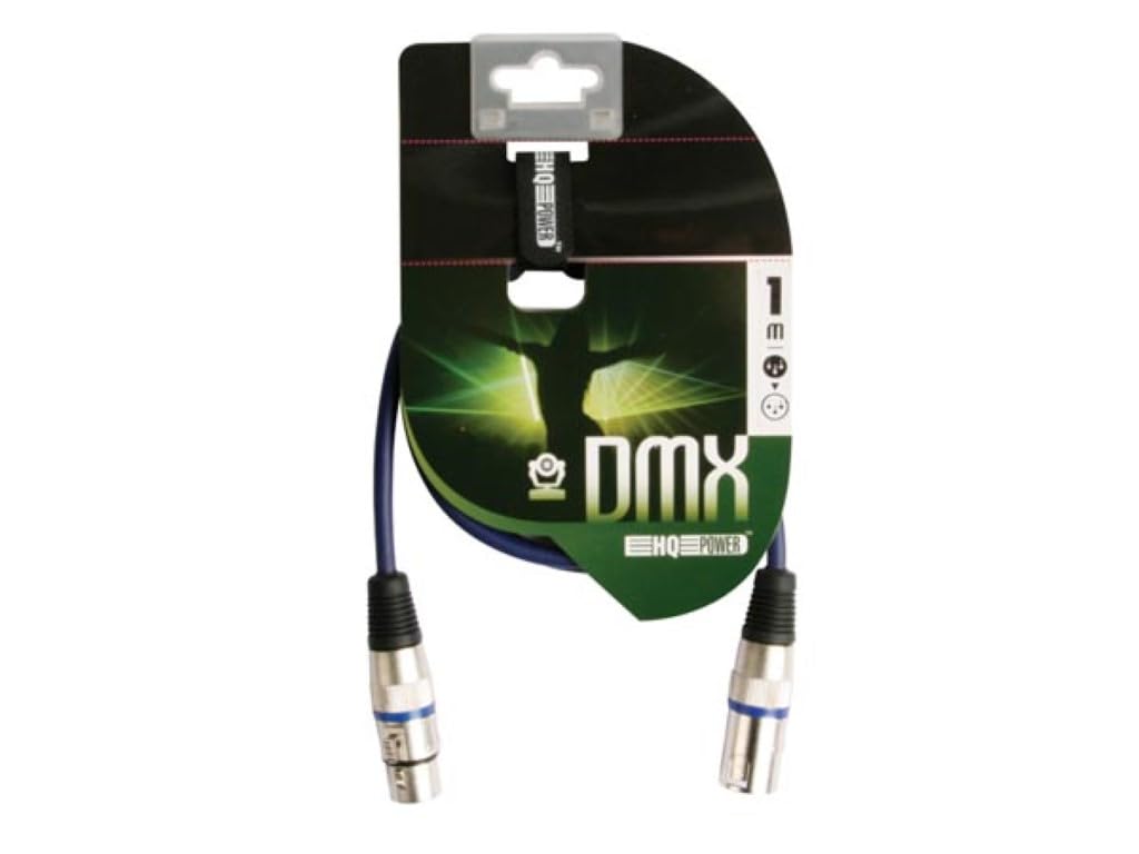 Cavo DMX Da 1m (2 Pezzi) Werkybay – 3 Pin XLR Maschio-femmina, 110 Ohm, Schermato, Per Luci Da Palco E Testa Mobile