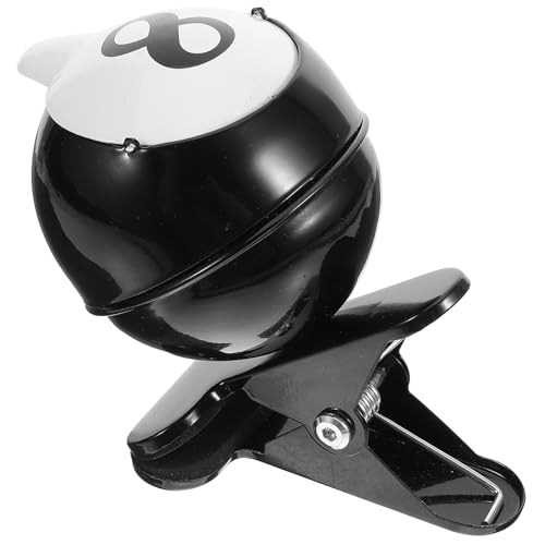 Cendrier portable fer noir forme billard avec pince pour bureau tabac cendre