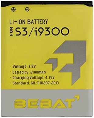 BEBAT 2100mAh Replacement Battery for Samsung Galaxy S3 i9300 i9305 i9308 i535 i747 i879 i9128v M440S T999
