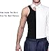 PHCOMRICH Men's Compression Shirt，Workout Vest，Tummy Control Undershirts，Gynecomastia Compression Shirts(Black, S)