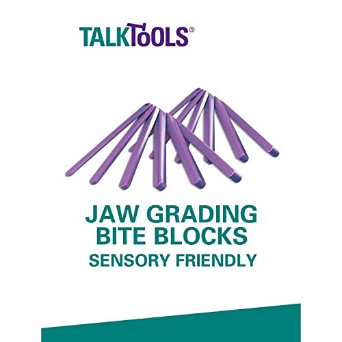 Talktools Dental Bite Blocks Kit - Jaw Grading Bite Blocks Kit For Kids | Adult Oral Motor Mandible Bite Force Trainer Kit (Purple) - 2 Pack #TOP3