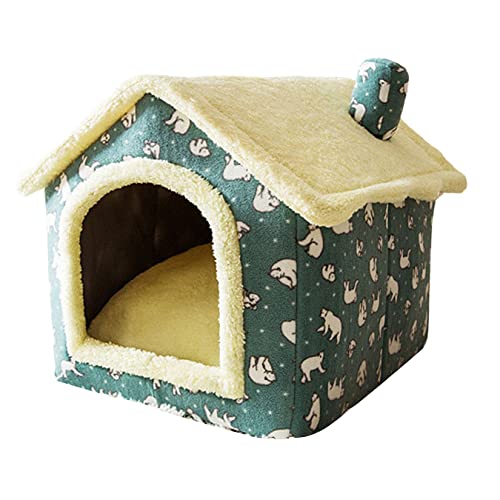 PetPhindU Hundehäuser Weiche Innen Im Innenraum Geschlossene Zelthütten Warm Höhlenhund Hunde Zwinger Haus Winter Warmer Kleiner Hund Teddy Four Seasons Universal Abnehmbar und Waschbarer Hund Haus