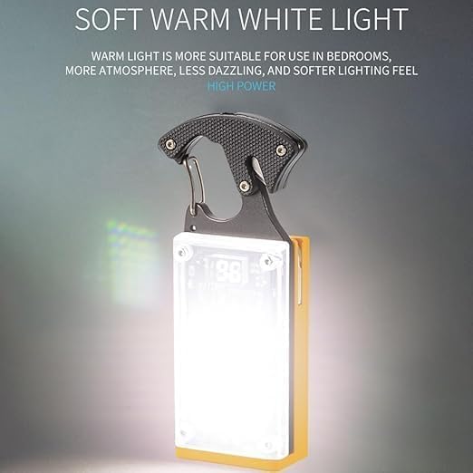 Image of Sarjak Rechargeable Spotlight Flashlight High Lumen 10000 Lumen LED Handheld Spotlight Searchlight with COB White Red Yellow Light,IP65 Waterproof 11 Modes (New Keychain Light)