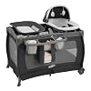 Pamo Babe Pack and Play 4 in 1 Playard Portable Playard Foldable Playpen for Baby and Toddler Portable Crib Mattress Diaper Changer for Newborn (Grey)