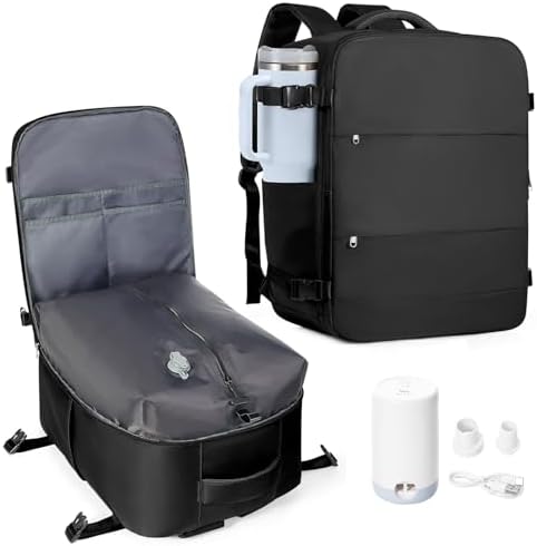 Mochila de viagem coowoz unissex, grande, mala de mão, mochila pa...