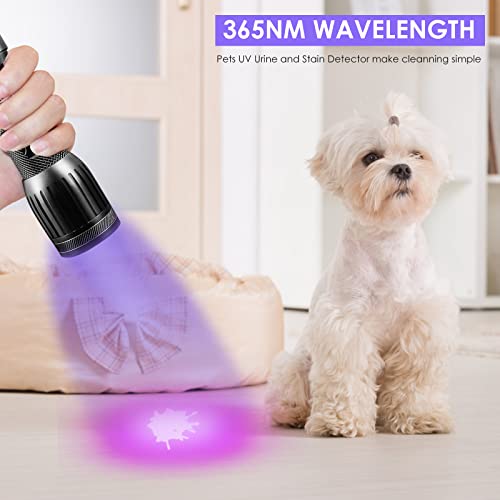 Uniquefire 1408 365Nm Uv Flashlight Light Powerful 3 Leds Black Light For Pet Urine Detection Counterfeit Money, Jade, Yooperlite Flashlight (Battery Not Included) #TOP3
