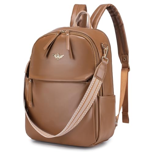 Sac a dos ordinateur portable 14 pouces femme cuir vintage étanche