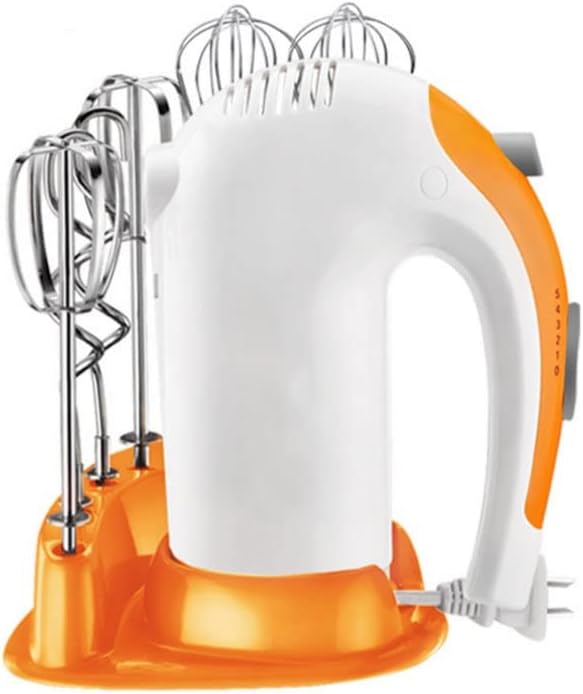Hand Mixer Electric 5-Speed Hand Mixer with Turbo Kitchen Hand Held Mixer with Box 6 Stainless Steel Accessories for Egg Cake Cream Dough