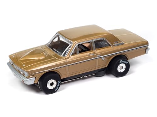 AW AUTO WORLD Autoworld SC408-2 Prairie Bronze Thunderjet 1964 Ford Thunderbolt Bronze HO Electric Slot Car