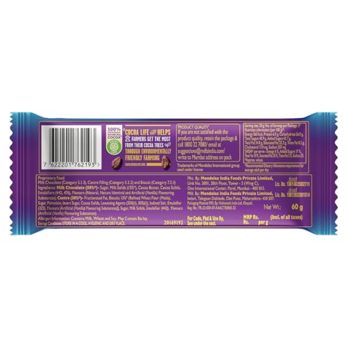 Image of Cadbury Dairy Milk Silk Oreo Bars Chocolate Bars, 58.5 g (pack of 21)