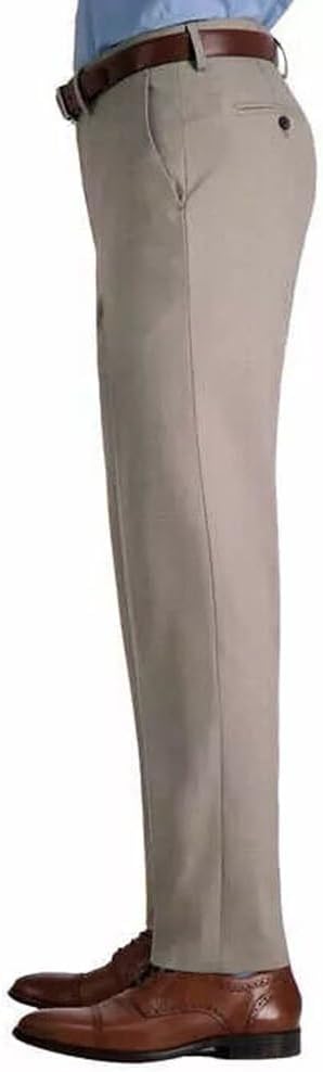 Haggar Men’s Performance Straight Fit 365 Flex Dress Pants (US, Waist Inseam, 34, 32, Regular, Regular, Tan) - Image 2