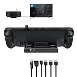 【Carga completa Tipo-C para Steam Deck】El puerto de carga Tipo-C soporta hasta 100W de carga rápida PD. Recomiende el uso del adaptador de CA original de Steam Deck para un suministro de energía más estable (la velocidad de carga máxima de Steam Deck es de 45W).