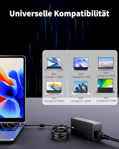 Dell Laptop Charger Inspiron 11 13 14 15 17 Vostro 3000 5000 7000 Latitude 3510 3440 3520 3420 Power Adapter - Afbeelding 4