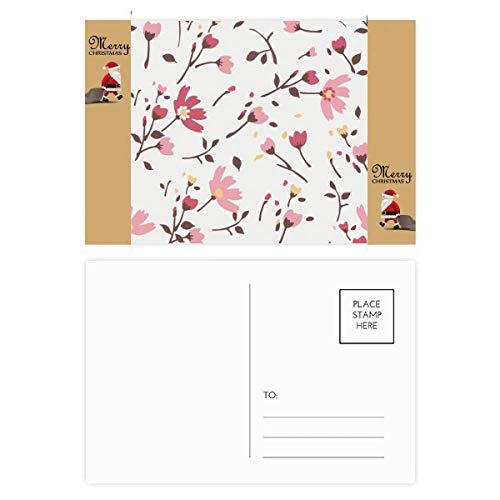 Cartes postales fleurs et feuilles rose lot de 20 Calliopsis pour correspondance