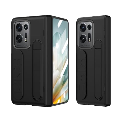 Coque Oppo Find N2 avec protection charnière et support antichoc noir