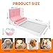 BESNEW 3 in 1 Rabbit Hay Feeder with Litter Box,Upgraded Metal Hay Rack & Litter Tray & Water Bowl,Quick Cleaning,Easy to Install,Bunny Supplies for Rabbit Guinea Pig Chinchilla Small Animals
