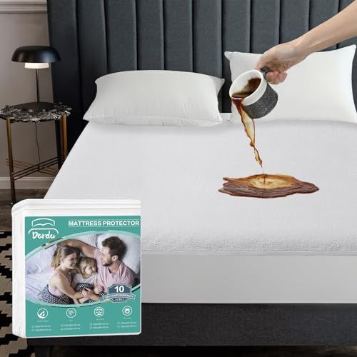 Dardu Mattress Protector (180x200+30CM) Pad Cover Premium 100% Waterproof - Breathable Soft Cotton Terry Surface Noiseless Fitted 30CM Deep Pocket King Size