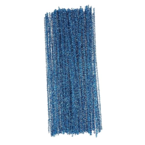 TOVINANNA 100 Stück Chenillestäbe Bastelreiniger Selbstgemacht Bastelbedarf Flexibel Biegbar Leuchtend Farbig für Kreatives