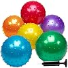 Bedwina Knobby Balls – Bulk 7 Inch Sensory and Spiky Massage Stress Balls for Toddlers, with Pump, Fun & Bouncy for Toddler, Kids Party Favors, Stocking Stuffers