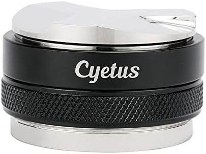 CYETUS 51mm Coffee Distributor and Tamper, Dual Head Coffee Leveler Fits for 51mm CYETUS Portafilter, Professional Adjustable Depth Espresso Hand Tamper (51mm)