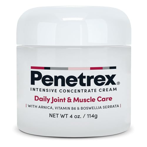 Penetrex Joint & Muscle Therapy - Soothing Comfort for Back, Neck, Hands, Feet - Premium Whole Body Rub with Arnica, Vitamin B6 MSM & Boswellia - Non-Greasy 4oz Cream