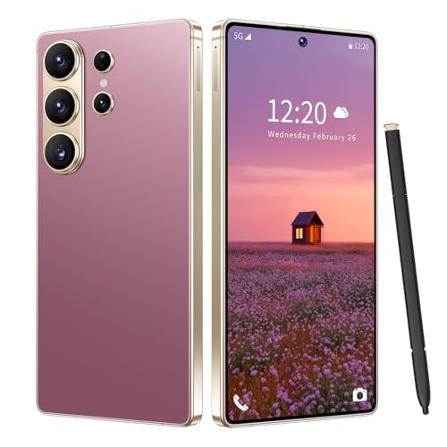 Ofinsut I26 Ultra 5G Unlocked Smartphone,16GB+512GB Cell Phone for Android 15, 6.99" Unlocked Cell Phone, 7000mAh, 68MP+108MP Dual Camera/Dual SIM/Fingerprint Lock/Face (Rose Gold)
