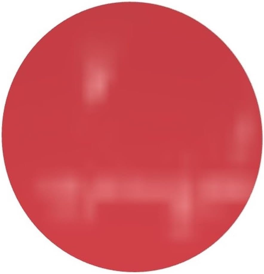 Pemberly Row Circular Glass Dry Erase Board, 48" x 48", Magnetic, Red, Frameless, Tempered Glass Surface, Includes 4 Markers, Eraser, Acrylic Marker Holder, Modern Office and Conference Room