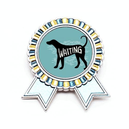 Broche chien noir en métal de qualité supérieure | Finition naturelle