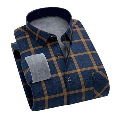 Chemise manches longues doublée polaire homme contre le froid hivernal