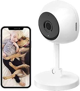 Woox Kamera do monitoringu wewnętrznego, 1080p, niania z kamerą, kamera Wi-Fi z noktowizorem, wykrywanie ruchu, 2-drożne audio, kamera dla niemowląt, kompatybilna z Alexa, kamera dla psów z aplikacją