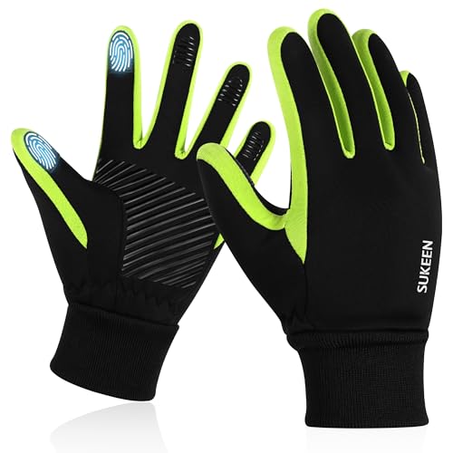 Handschuhe Kinder Softshell Winterhandschuhe Wasserdicht Warme Sporthandschuhe Kinder Reithandschuhe mit Anti-Rutsch Winddicht Fahrradhandschuhe Fleece Radhandschuhe Outdoor Sport für Jungen Mädchen