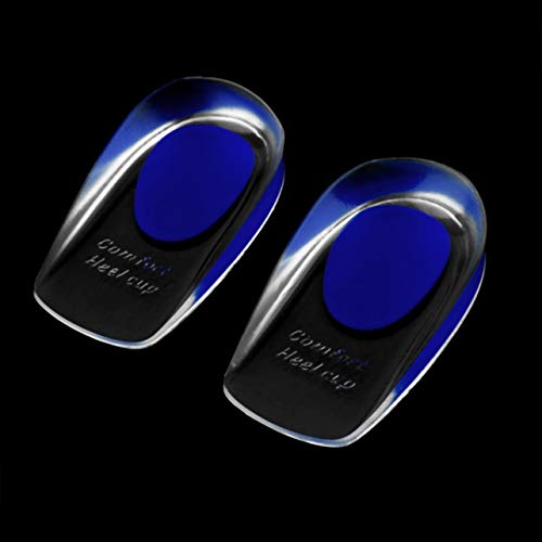 WOSOSYEYO 1 Paire Silicone Souple Talonnette Chaussure Foot Demi Semelle intérieure Pads Soins des Pieds