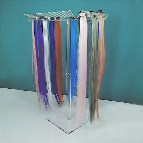 Soporte de extensión de cabello profesional en acrílico transparente 5