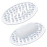 2 Stück Transparente Seifenschale mit Ablauf, Seifenablage Kunststoff, Seifenhalter rutschfest...