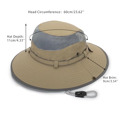 Sombrero de sol unisex color caqui tamaño M miniatura 5