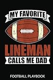 football playbook: mens lineman fathers day american football player dad lineman | a football journal 120 pages 6 x 9 for a football coach or boys| football notebook journal dairy.