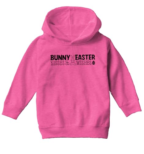 Haase Unlimited Bunny Kisses & Easter Wishes - Toddler/Youth Fleece Hoodie2