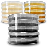 Agar Variety Kit by Evviva Sciences - Prepoured Potato Dextrose Agar, Malt Extract Agar, & Potato...