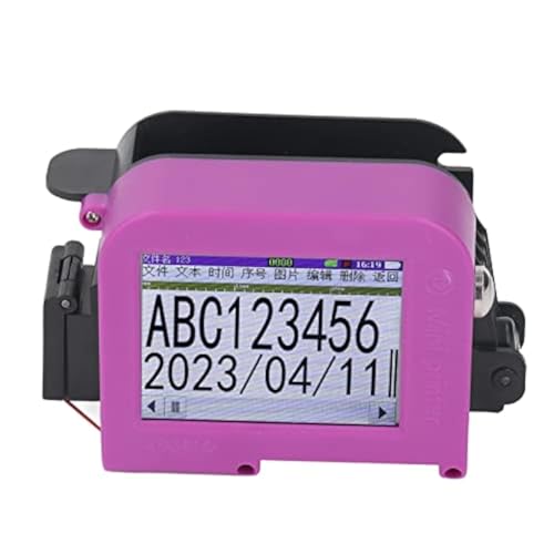Focket Handheld Printer Inkjet Coder, 1200mAh Inkjet Printer with 100 Languages LED Touch Screen, Printer Barcode Printer Hand Printer for Logo No Cartridge Included