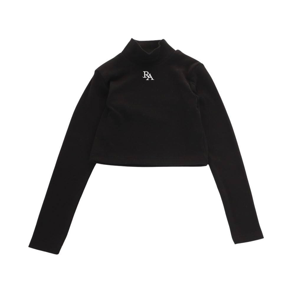 [レピピアルマリオ] Tシャツショート丈 長袖 ハイネック ダンス 143953ガールズ