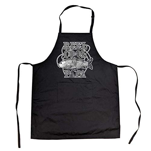 Funny Grilling Apron for Men – Reel Cool Papa Fish ...