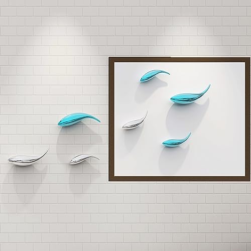 wood nymph 3D Fish Wall Decor, 7Pcs Fish Wall Hanging
