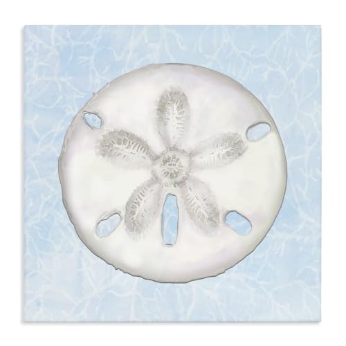 Stupell Industries Sand Dollar Aquatic Waves, 17 x 17 Inch Canvas Wall Art