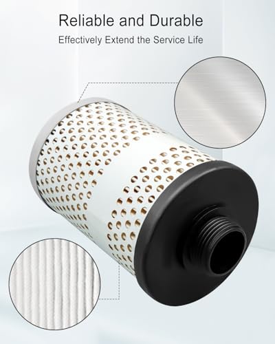 QAGGUM Elemento de Filtro de Combustível de 6 Peças Compatível com Gasolina e Diesel Separado de Águ