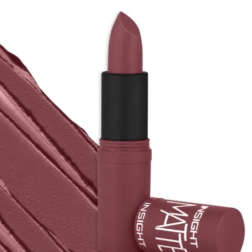 Image of INSIGHT Matte Lipstick | Soft Matte Finish | Highly Pigmented Formula | Ultra Creamy | Intense Color Payoff | Fade-Proof Lipstick | MAUVE MAGIC-4.2g
