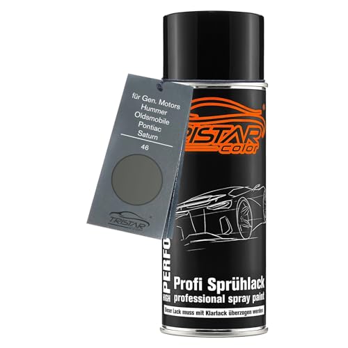 TRISTARcolor Pintura automotriz Bote de spray para Gen. Motors/Hummer/Oldsmobile/Pontiac/Saturn 46 Cinza Colima Metallic/Gris Colima Metallic Pintura base aerosol 400 ml