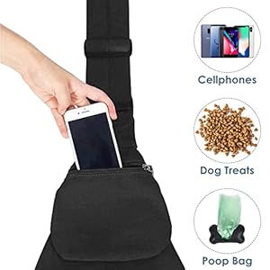 Lukovee-Pet-Sling-Hand-Free-Dog-Sling-Carrier-Adjustable-Padded-Strap-Tote-Bag-Breathable-Cotton-Shoulder-Bag-Front-Pocket-Safety-Belt-Carrying-Small-Dog-Cat-Puppy-Machine-Washable-Black-S - Cucciolini Doodles   Lukovee-Pet-Sling-Hand-Free-Dog-Sling-Carrier-Adjustable-Padded-Strap-Tote-Bag-Breathable-Cotton-Shoulder-Bag-Front-Pocket-Safety-Belt-Carrying-Small-Dog-Cat-Puppy-Machine-Washable-Black-S